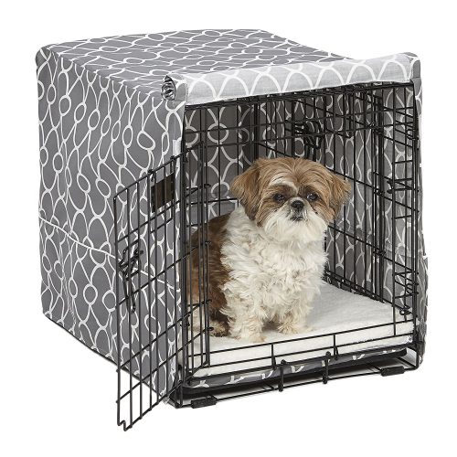 MidWest Wire Dog Crate Covers in Black or Camouflage Polyester
