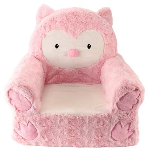 Sweet Seats Adorable Pink Owl Children's Chair Ideal for Children