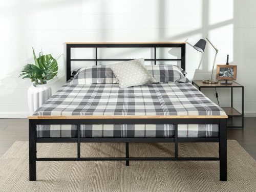 Zinus Urban Metal and Wood Platform Bed 