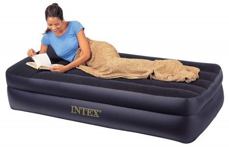  Intex Comfort Bed - Rising Comfort Twin Airbed with built-in Electric Pump