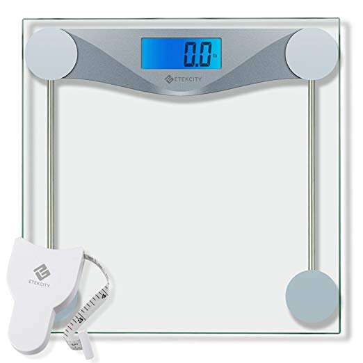 Etekcity Digital Body Weight Bathroom Scale With Body Tape Measure
