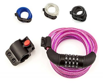  SafeBest Bike Lock, Combination Cable Bicycle Lock: