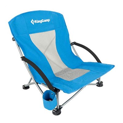 3. KingCamp Low Sling Beach Camping Concert Folding Chair with Mesh Back