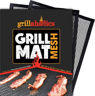  Grillaholics BBQ Mesh Grill Mat - Set of 2 Grill Mats: