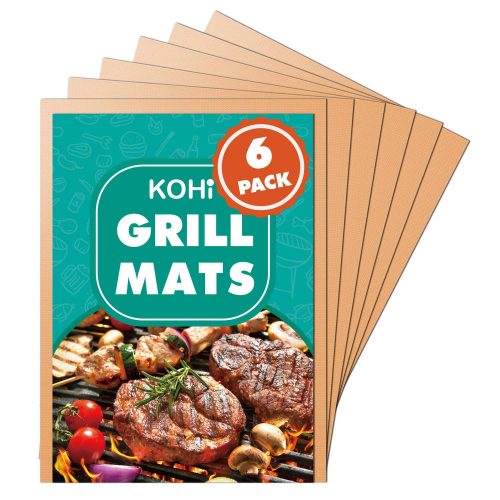  Kohi Copper Grill Mats Non Stick for Gas Grill Charcoal Grill