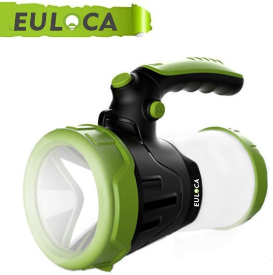 EULOCA LED Rechargeable Lantern, Waterproof, Power Bank For Outdoor Activities