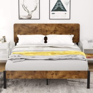 wood bed platform