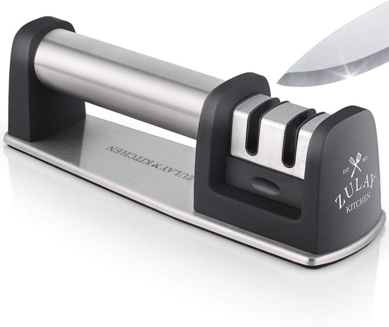 Zulay Manual Knife Sharpener, mainly for Straight and Serrated Knives