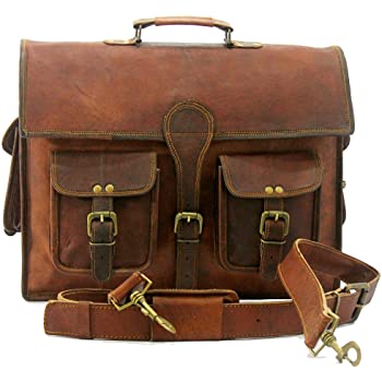 Vintage Brown Handmade World Messenger Bag