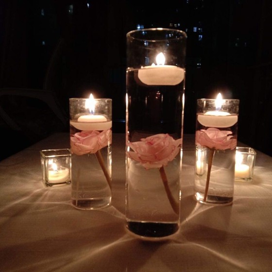 Mini Rose Vase Fillers TeaSu Artificial Flowers For Floating Candles 
