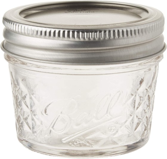 Small Glass Jars with Bands and Ounce Quilted Crystal Lid Ball Tota Brand