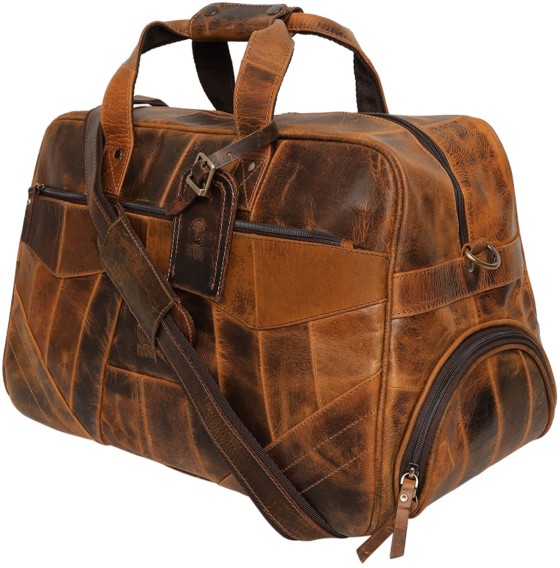 Rustic town Handmade Leather Duffle bag for men