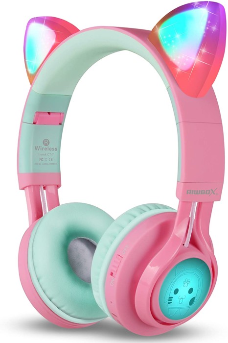 Riwbox Bluetooth  CT-7 Cat Ear LED light Headphones 