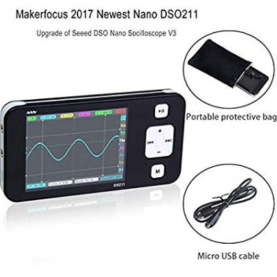  Makerfocus DSO211 ARM Nano Mini Storage Pocket Portable Handheld Digital Oscilloscope: