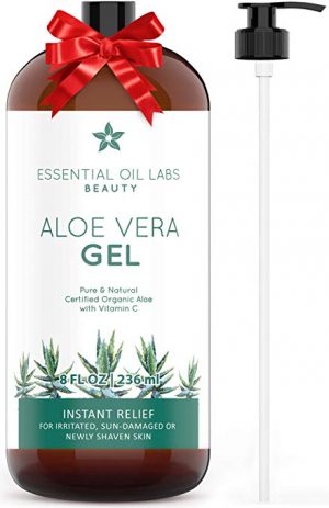 Aloe Vera Gel, 8 oz, Organic, Pure and Natural 