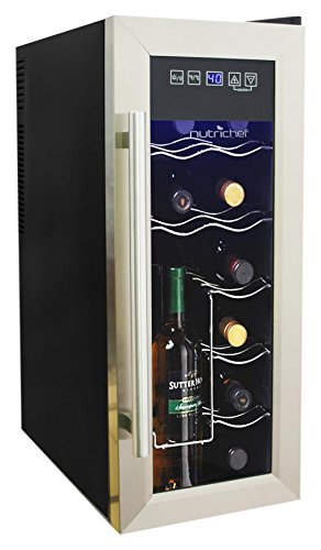 NutriChef 12 Bottle Thermoelectric Wine Cooler