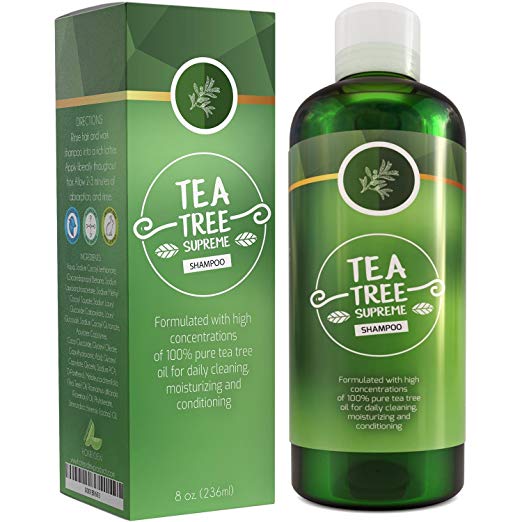 Sulfate Free Tea Tree Shampoo Dandruff Treatment for Women & Men